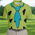 Green Stone Age Costume Hawaiian Golf Shirt, Mens Golf Polo, Golf Shirts For Men