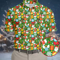 Festive Christmas Green Golf Shirt, Christmas Golf Shirt, Polo Shirts For Men, Golf Gift For Men, Golfing Apparel