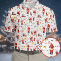 Ho Ho Ho Santa Golf Tops For Men, Christmas Golf Shirt, Fun Golf Shirts For Men, Polo Shirts For Men