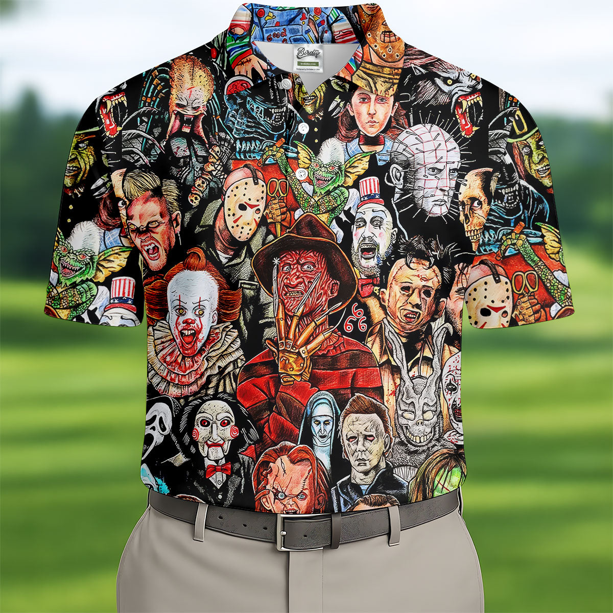 Halloween Golf Shirts, Golf Tops For Men, Gifts For Golf Lovers, Polo Shirts For Men, Golfing Apparel