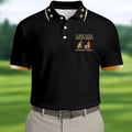 I Like Golf And Bourbon Black Golf Shirt, Golf And Whiskey Golf Shirts For Men, Men's Funny Golf Shirts