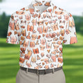 Funny Adult Body Parts Pattern Shirt, Mens Golf Polo, Printed Golf Shirts