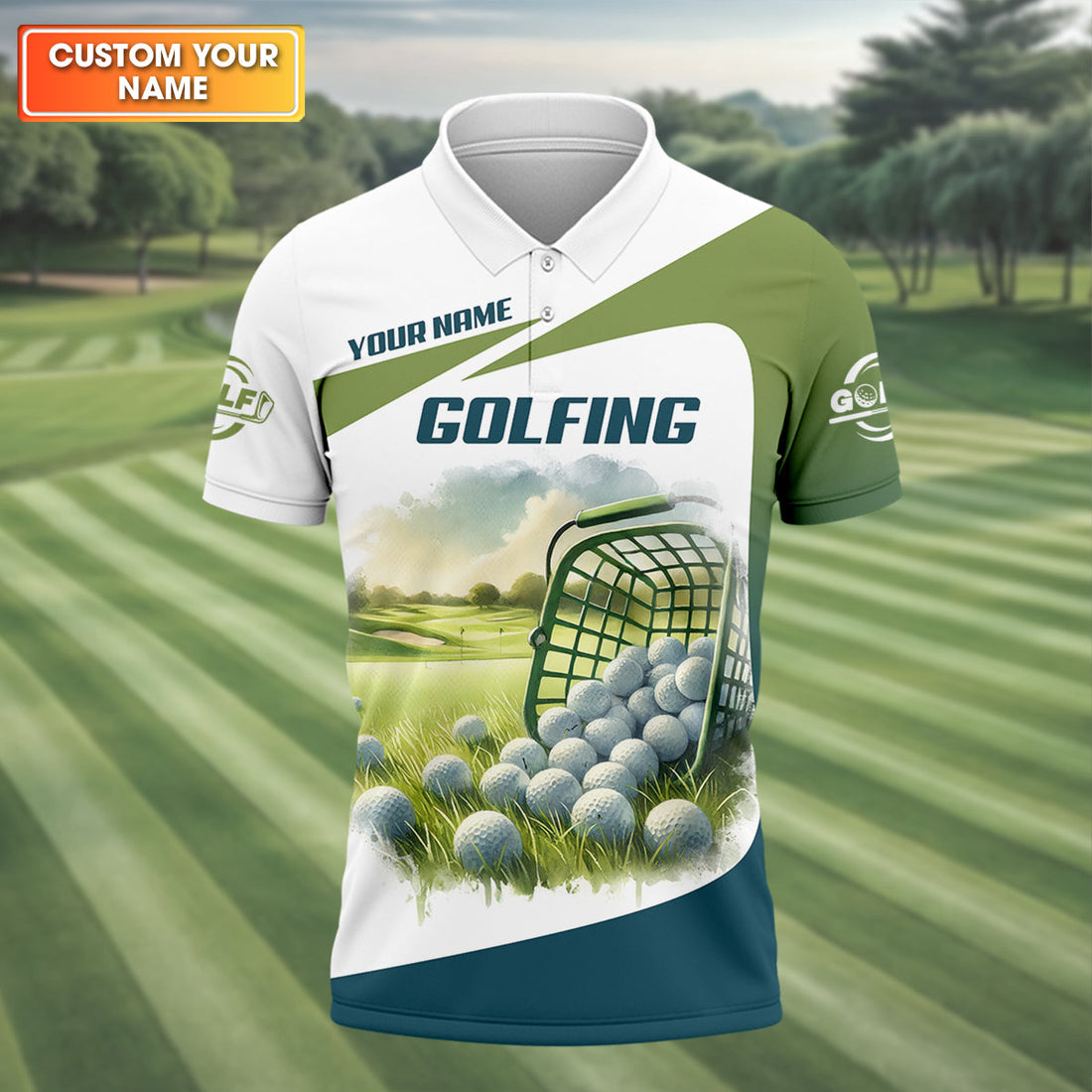 It Takes A Lot Of Balls To Play Golf Like I Do Custom Men Golf Polo Shirt, Golf Lover Gifts