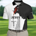Funny Jesus Is My Everything Horse Polo Shirt, Mens Golf Polo, Printed Golf Shirts
