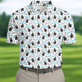 Dad Life Fun Stick Figure Cute Golf Shirt, Father's Day Golf Shirt, Golf Gift For Dad