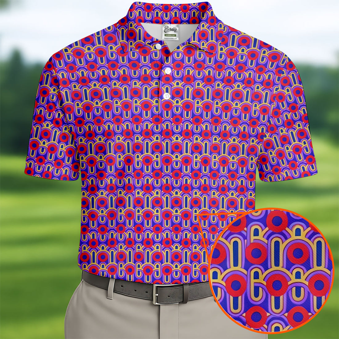 Phish Vegas Donut Retro Groovy Hawaiian Golf Shirt, Men's Golf Shirt, Polo Shirts For Men