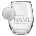 Personalized Bridesmaid Golf Ball Glasses, Golf Whiskey Glass Set, Golf Gifts For Dad