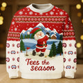 Santa Golfing Tees The Season Golf Ugly Sweater, Christmas Golf Shirt, Golf Sweater