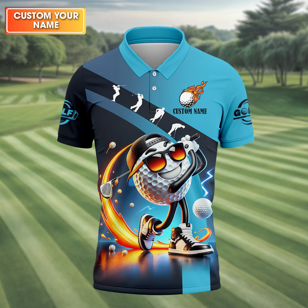 Things I Do In My Spare Time Custom Funny Golf Polo Shirt, Christmas Golf Gift