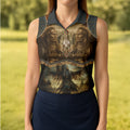 Spirit of the Ancestors Women's Golf Tops, Native American Ancestry Ladies Golf Polos, Indigenous Peoples Month