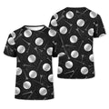 Golf Balls Black Men's Golf Polo Shirt, Funny Golf Shirt, Gifts For Golfer