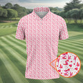 Naughty Couple Hot Positions Fun Golf Shirts For Men, Valentines Golf Gift, Polo Shirts For Men