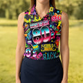 Back To The 80s Vintage Hawaiian Golf Shirt, Women's Golf Tops, Ladies Golf Shirts
