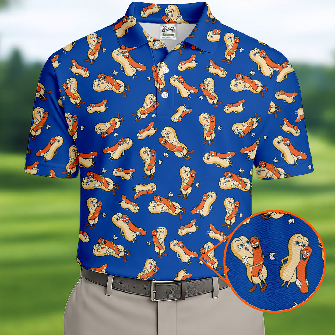 Sausage And Bun Naughty Couple Fun Golf Shirt, Polo Shirts For Men, Valentine Couple Gift, Golf Gift For Men