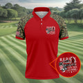 RED Friday Untill They Get Home Red Camo Golf Shirt, Veteran Memorial 250 Years Polo Shirts For Men