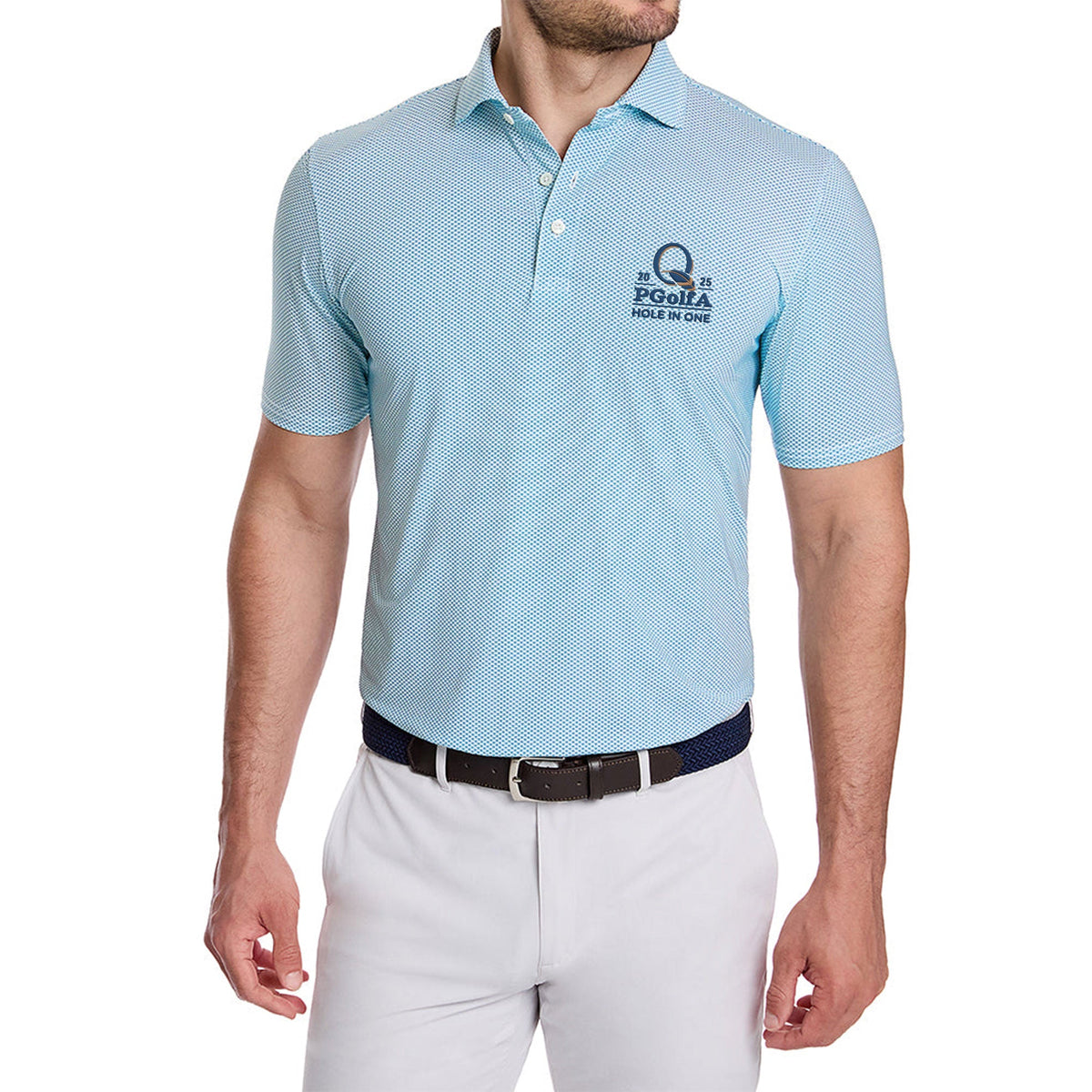2025 PGolfA Hole In One Embroidery Polo Shirt, Funny Golf Shirt, Gift For Dad