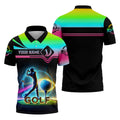 Custom 3D Men's Golf Polo Shirt, Golfing Apparel, Mens Golf Gift