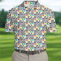 In A World Where You Can Be Anything Be Kind Autism Awareness Puzzle Pattern White Golf Shirt, Polo Shirts For Men