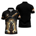 Golden Glory Men's Golf Polo Shirt, Golfing Apparel, Mens Golf Gift, Funny Golf Shirt