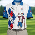 Fore Right Funny Skeleton Golf And Beer Red White Men's Funny Golf Shirts, Polo Shirts For Men