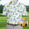 Fore-ona Extra Find Your Fairway Golfer Beer Men's Funny Golf Shirts, Golf Shirts For Men