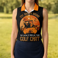 Broom Broke Now I Drive Golf Cart Halloween Polo Shirt, Women’s Golf Polo, Ladies Golf Top