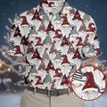 Casual Christmas Golf Tops For Men, Gift Christmas Golf Shirt Polos, Men Golf Apparel