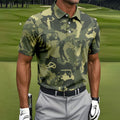 Golf Pose Camo Golf Shirt, Golf Tops For Men, Golf Shirts For Men, Golf Gift For Men