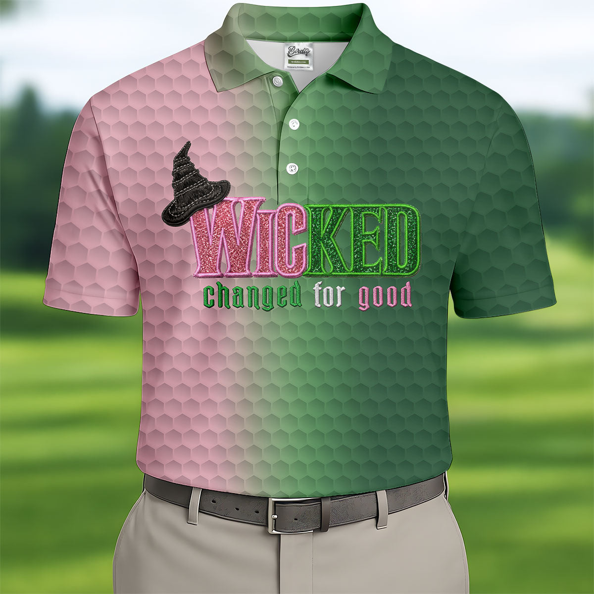 Wicked Changed For Good Halloween Shirt, Golf Polo Shirts For Men, Hawaiian Golf Shirt