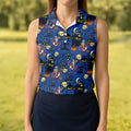 Dinosaur Mummy Pumpkin Halloween Polo Shirt, Golf Shirts For Women, Women’s Golf Apparel