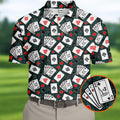 Funny F*ck Three Putts Cards Casino Themed Golf Tops For Men, Polo Shirts For Men, Golf Shirts For Men