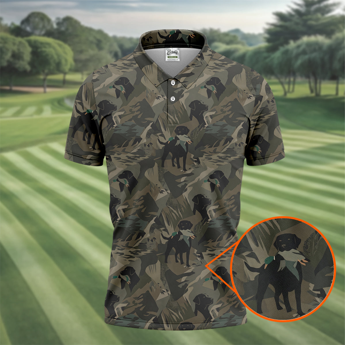 Duck Hunting Labrador Hawaiian Golf Shirt, Golf Shirts For Men, Mens Golf Apparel