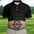 Custom Beer Logo Golf Shirt, Men's Funny Golf Polo Shirts, Unique Gift For Golfer, Fun Golf Shirts For Men