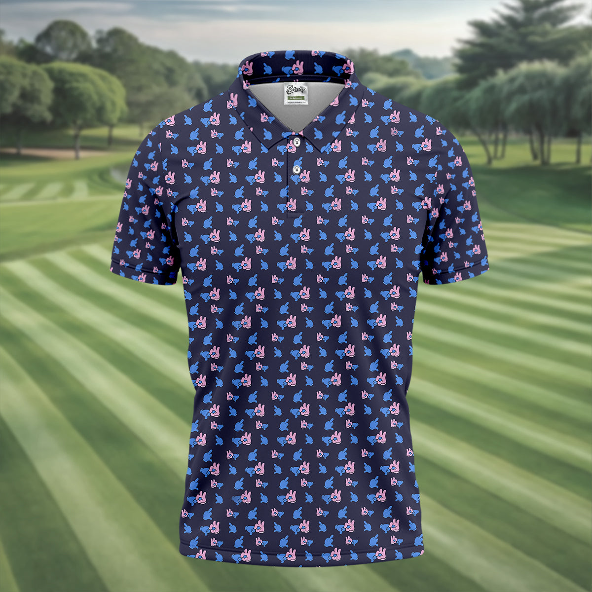 Funny Hands Golf Polo Shirt For Men, Fun Golf Shirt For Men, Christmas Golf Gift, Dad Golf Gift