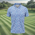 Adult Humor Funny Pattern Golf Polo Shirt, Dad Golf Gift, Christmas Golf Gift