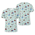 Playful Cartoon Golf Polo Shirt, Golf Gifts For Men, Golf Gift Ideas