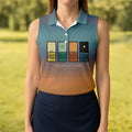 One Day At A Time Mental Health Suicide Prevention Abstract Women’s Golf Polo, Women’s Golf Apparel