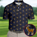 Tiger Goat Digital Camouflage Funny Golf Shirt, Polo Shirts For Men, Golf Shirts For Men