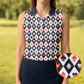 Casino Royale Dirty Argyle Pattern Funny Women's Golf Tops, Valentines Golf Gift, Ladies Golf Polos