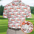 Cowboy Ghost Howdy Halloween Fun Golf Shirts For Men, Polo Shirts For Men, Golfing Apparel