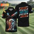 Thunder Strike Custom Golf Polo Shirt, Funny Golf Shirt, Golfing Apparel, Golf Gift For Men