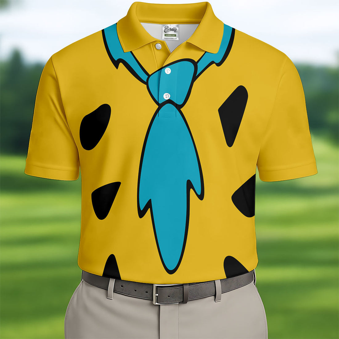 Yellow Stone Age Costume Hawaiian Golf Shirt, Mens Golf Polo, Golf Shirts For Men