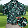 Mystic Items Dragon Game Golf Tops For Men, Polo Shirts For Men, Golf Shirts For Men