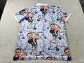 Custom Photo Funny Golf Polo Shirts With Faces, Hilarious Golf Shirts For Dad