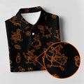 Goose Halloween, Doodle Pattern, Black Orange Golf Polo, Sleeveless Womens Golf Shirts, Ladies Golf Shirts
