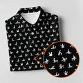 Funny Stick Figure Black And White Men's Golf Polo Shirt, Funny Position Golf Polo, Fun Men Golf Shirts