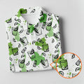 Green Cocktail Splash Pattern Golf Shirt, Mens Golf Shirts, Hawaiian Golf Shirt, Golf Polo Shirts For Men