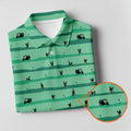 Funny Couple On Golf Course Polo Shirt, Naughty Golf Shirts For Men, Mens Golf Apparel