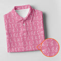 Funny Stick Figure Womens Golf Shirt, Pink Golf Shirt, Ladies Golf Shirt, Funny Golf Shirt Women
