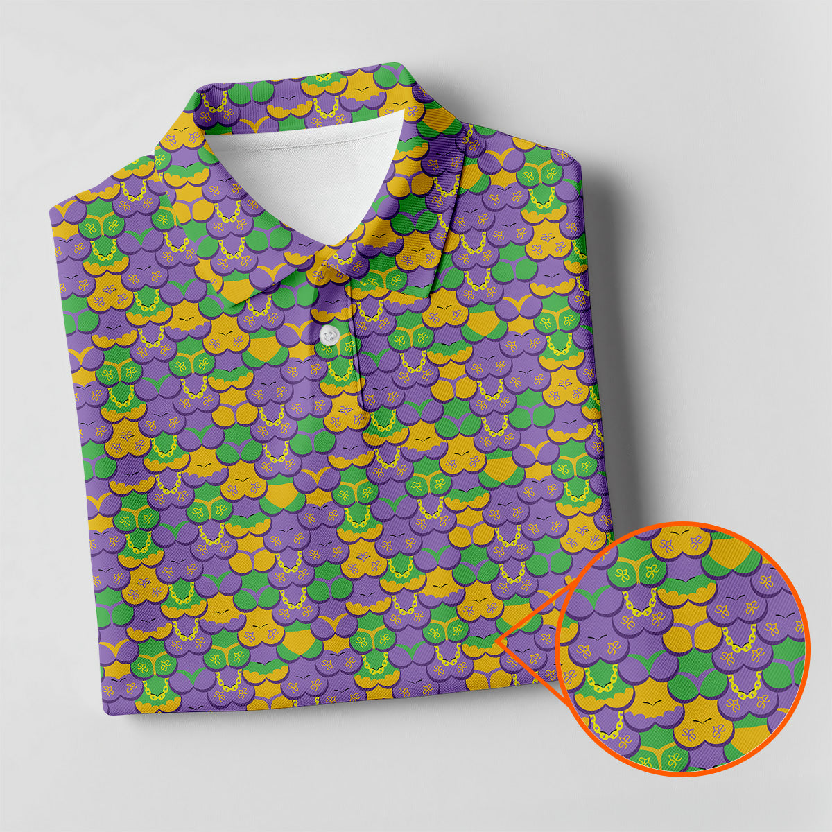 Funny Mardi Gras Adult Humor Men's Golf Polo Shirt, Fun Golf Shirt For Men, Funny Golf Shirt